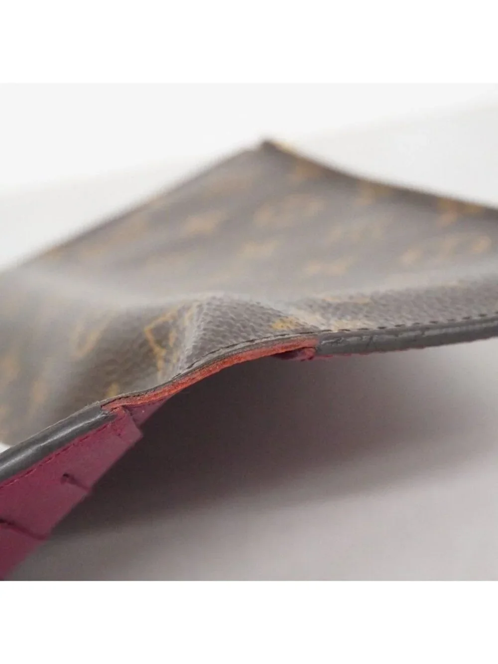 Louis Vuitton Wallet Monogram Portefeuille Adele Brown Fuchsia